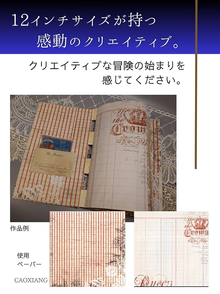 Amazon.co.jp: CAOXIANG 12インチデザインペーパー ジャンク